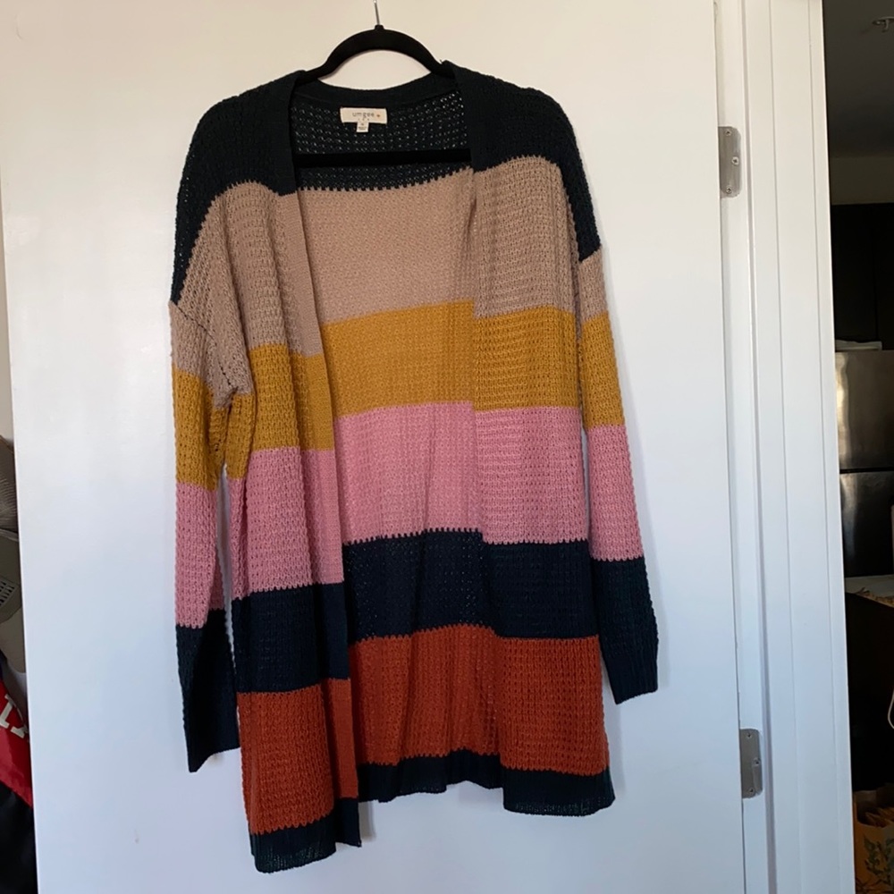 Umgee Color Block Sweater (XL)- NEVER WORN!